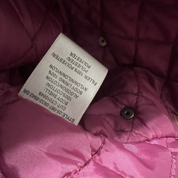 Roper Range Gear Double Knee Denim Overall Women Large Green Hot Pink Quilt Line - Picture 11 of 14